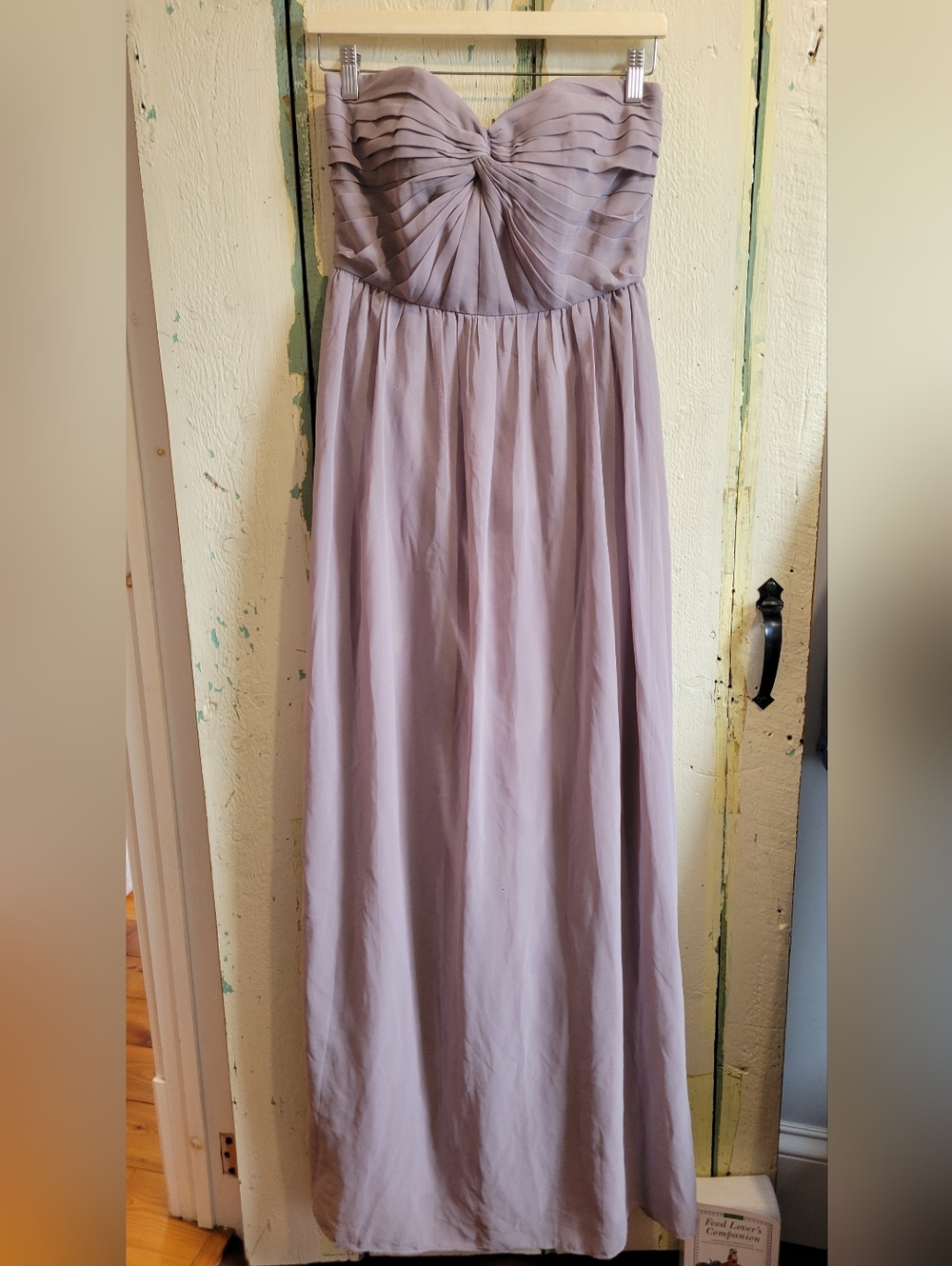 Minuet Lavender Maxi Dress with Pleated Bodice